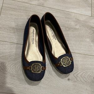 Christian Siriano Women's Blue and Brown Loafers